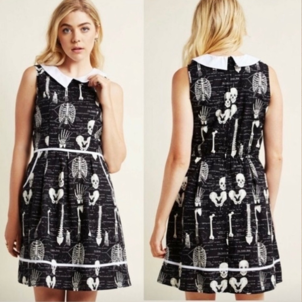ModCloth Glow in the Dark “Rad to the Bone” dress (M) 👻